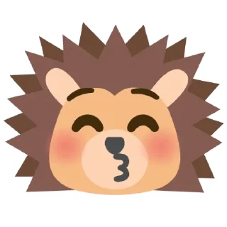 😚 emoji Hedgehog emoji Telegram sticker 22 of 60