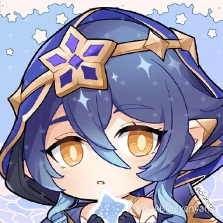 💙 emoji Layla Genshin Impact (⁠*⁠´⁠ω⁠｀⁠*⁠) Telegram sticker 8 of 76