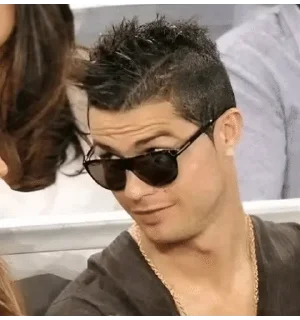 😎 emoji Ronaldo lover Telegram sticker 24 of 31