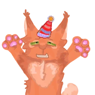 🥳 emoji коты воители (возможно) Telegram sticker 16 of 104