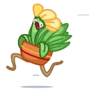 🏃 emoji Live Flowers • @joy_sticker Telegram sticker 13 of 20