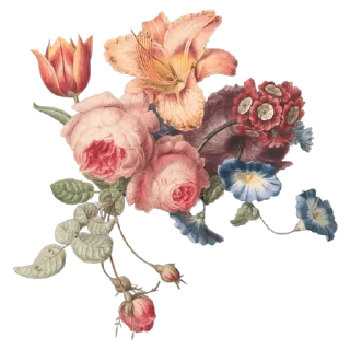 🌼 emoji Retro flowers Telegram sticker 8 of 11