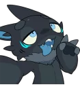 😝 emoji Black Shark Dragon Gau-Gau (@n_chronos) Telegram sticker 5 of 40