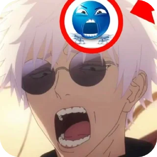 🤬 emoji @Earth928B <- Магическая Битва Telegram sticker 8 of 35
