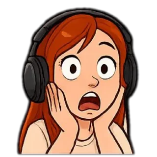 😨 emoji Kate2cat Telegram sticker 6 of 15