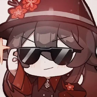😎 emoji Ху Тао <3 Telegram sticker 17 of 88
