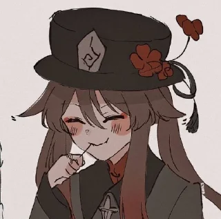 😋 emoji Ху Тао <3 Telegram sticker 11 of 88