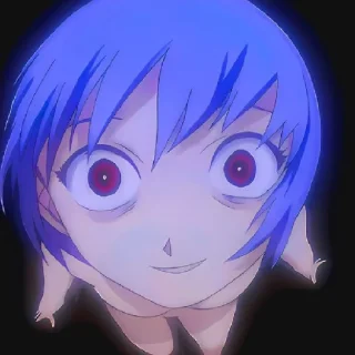 😀 emoji Rei Ayanami Telegram sticker 18 of 35