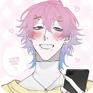 ❤ emoji Ren 14 days with you @yandereyanderelove Telegram sticker 6 of 60