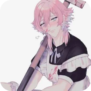❤ emoji Ren 14 days with you @yandereyanderelove Telegram sticker 8 of 60