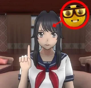 Sticker from Yandere simulator