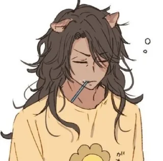 😴 emoji Leona Kingscholar @twst_stickers Telegram sticker 16 of 120