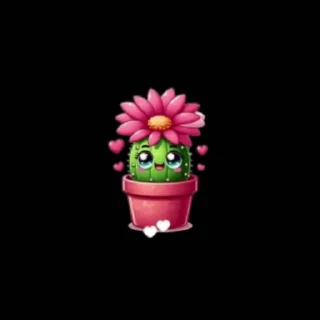 ♥️ emoji Кактус Telegram sticker 7 of 10