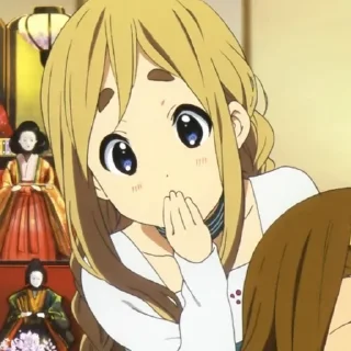 🫢 emoji Mugi Kotobuki @kiwiys Telegram sticker 22 of 100