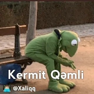 🥺 emoji Kermit Mood 💫 | 👨🏻‍💻 @Xaliqq Telegram sticker 23 of 30