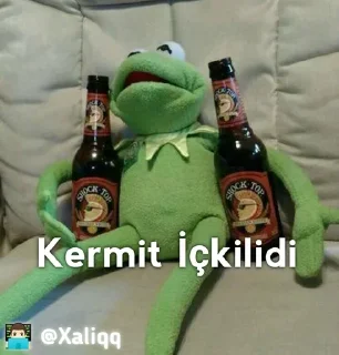 🥴 emoji Kermit Mood 💫 | 👨🏻‍💻 @Xaliqq Telegram sticker 10 of 30