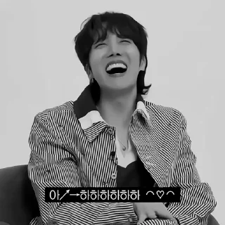 🦂 emoji ![🦂]¡Hoseok by @rokkihelp B&W Telegram sticker 4 of 28