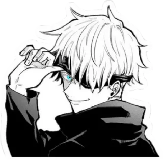 😏 emoji «ɢᴏᴊᴏ sᴀᴛᴏʀᴜ» ʙʏ @zxcvrst Telegram sticker 14 of 40