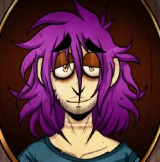 Sticker from purple dc