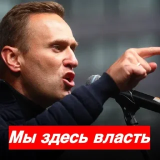 ✊ emoji Привет, это Навальный Telegram sticker 11 of 40