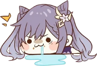 🤤 emoji Кэ Цин Telegram sticker 24 of 90