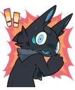 😯 emoji Black Shark Dragon Gau-Gau (@n_chronos) Telegram sticker 20 of 40