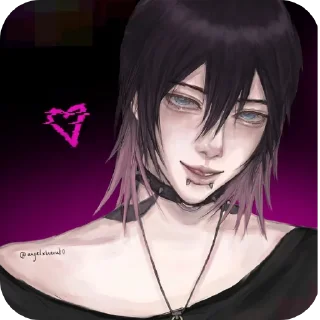 ❤ emoji Ren 14 days with you @yandereyanderelove Telegram sticker 18 of 60