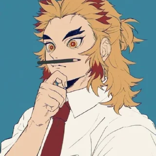 😶 emoji Ренгоку Кеджуро|Rengoku Kejuro Telegram sticker 23 of 119