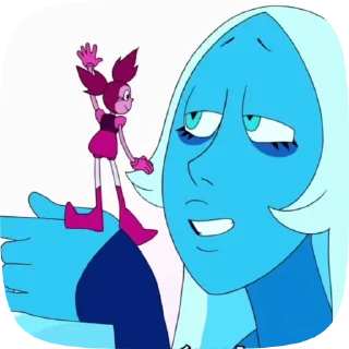 Sticker from blue diamond from valiet