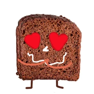 😍 emoji Black Bread Telegram sticker 21 of 46