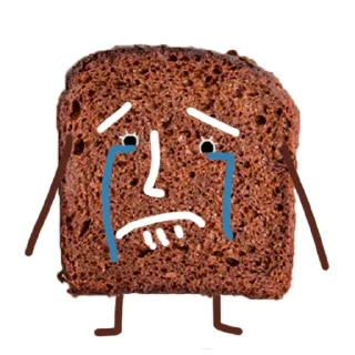 😫 emoji Black Bread Telegram sticker 17 of 46