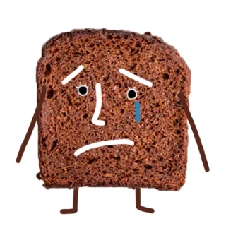 😞 emoji Black Bread Telegram sticker 16 of 46