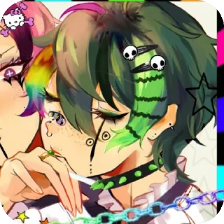 👍 emoji enstars emo/scene @pr1nc3mu Telegram sticker 7 of 30