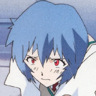 😳 emoji Ayanami Rei Telegram sticker 18 of 21