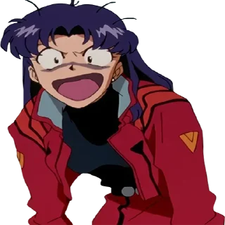😯 emoji Мисато Telegram sticker 18 of 120