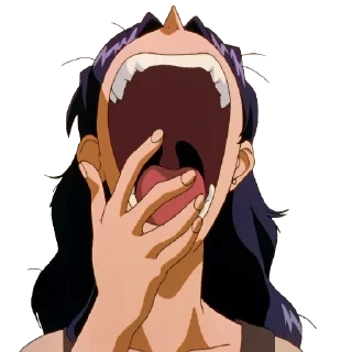 😮 emoji Мисато Telegram sticker 8 of 120