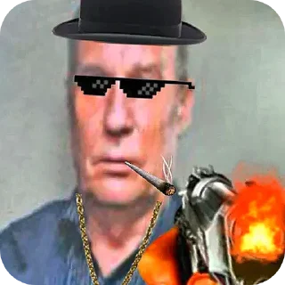 🎩 emoji Бурда (сделайте популярным) Telegram sticker 5 of 46