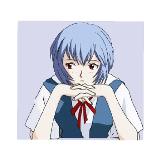 😄 emoji Ayanami Rei Telegram sticker 9 of 12