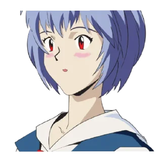 😄 emoji Ayanami Rei Telegram sticker 6 of 12