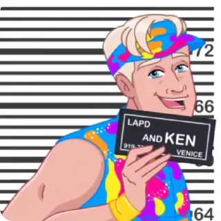 😄 emoji Barbie Telegram sticker 5 of 7