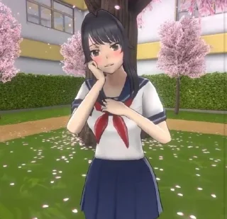 😊 emoji Yandere simulator Telegram sticker 5 of 16
