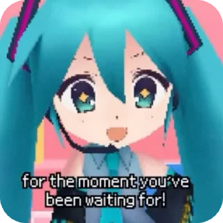🥬 emoji ⊹.˙:Hatsune Miku Telegram sticker 18 of 40
