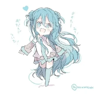 😀 emoji `+ ˖ ִHatsune Miku ° + @Hatsun Telegram sticker 23 of 69