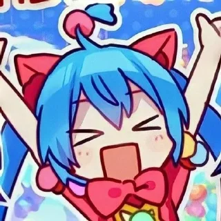 😆 emoji `+ ˖ ִHatsune Miku ° + @Hatsun Telegram sticker 19 of 69
