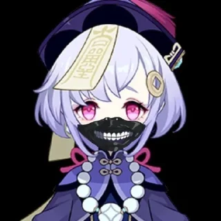 ☠️ emoji Qiqi<3 Telegram sticker 5 of 21