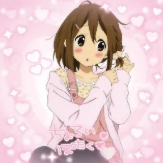 🌟 emoji Yui Hirasawa Telegram sticker 24 of 120