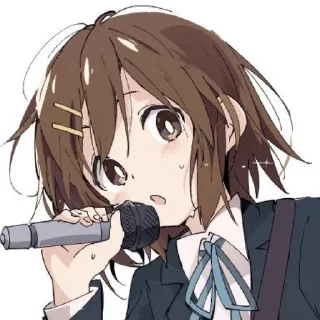 🌟 emoji Yui Hirasawa Telegram sticker 13 of 120