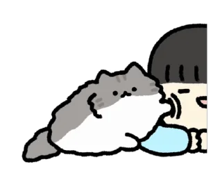 🐈‍⬛ emoji ꒰@ofigila꒱ : 고양이 ! Telegram sticker 11 of 23