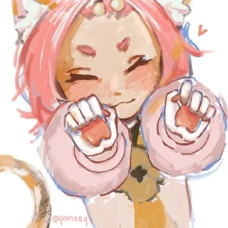 🐱 emoji 🪷Ⲇυⲟⲏⲕⲁ🩷 by @Si1ont Telegram sticker 13 of 60