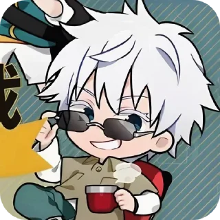 😎 emoji Gojo Satoru @stickmiw Telegram sticker 14 of 30